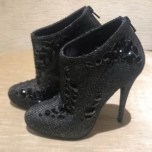 NEW-Di Beatrice Italian crystal booties